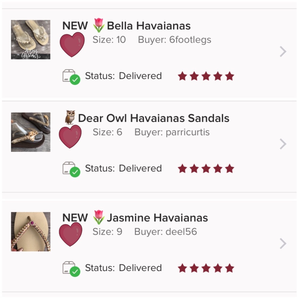 NEW ♡ Gorgeous Embellished ♡ Havaianas - Picture 6 of 8